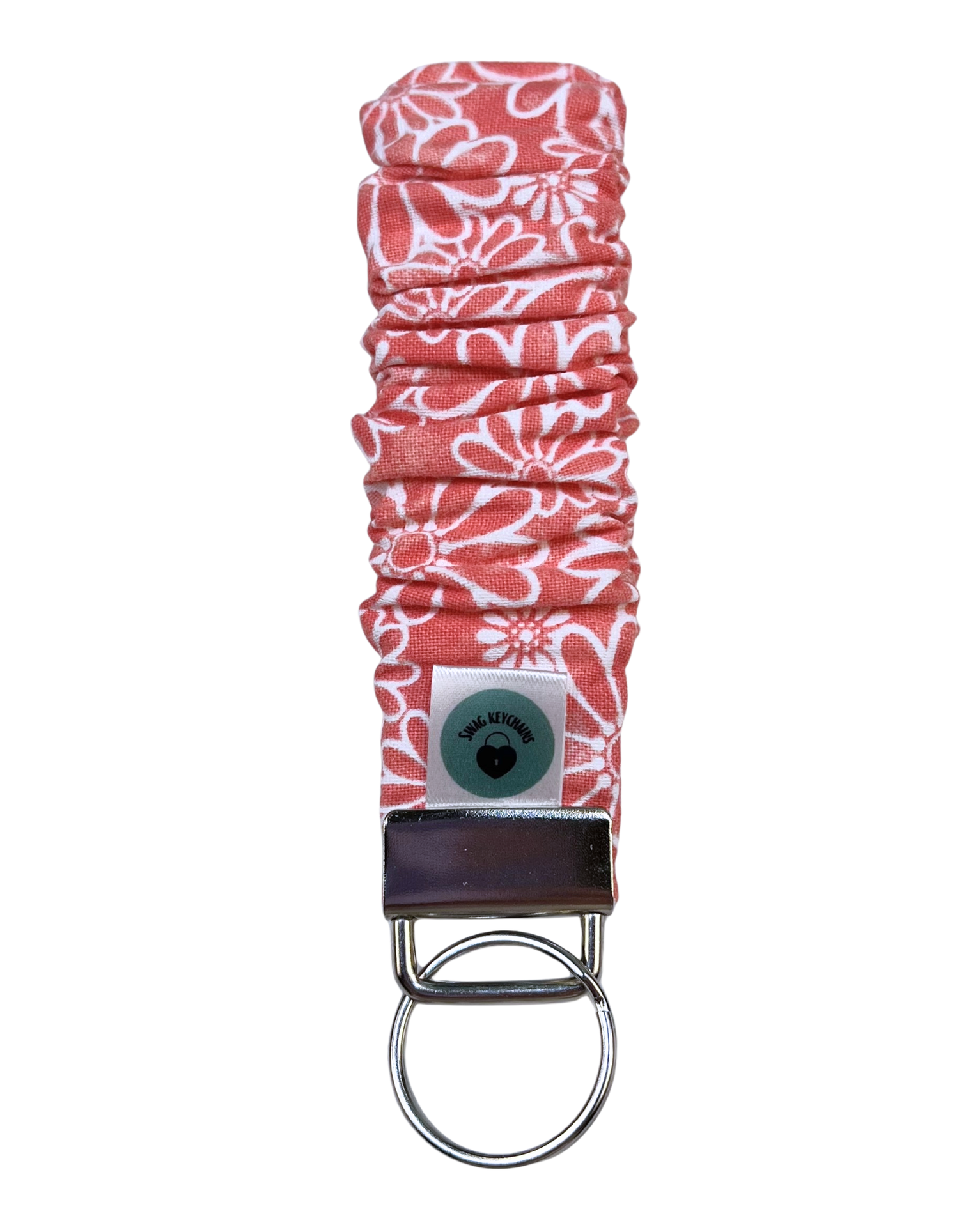 Wristlet-Scrunchie: Daisies in Peach