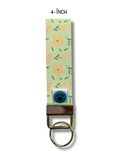 Wristlet-Faux Leather: Spring Flowers