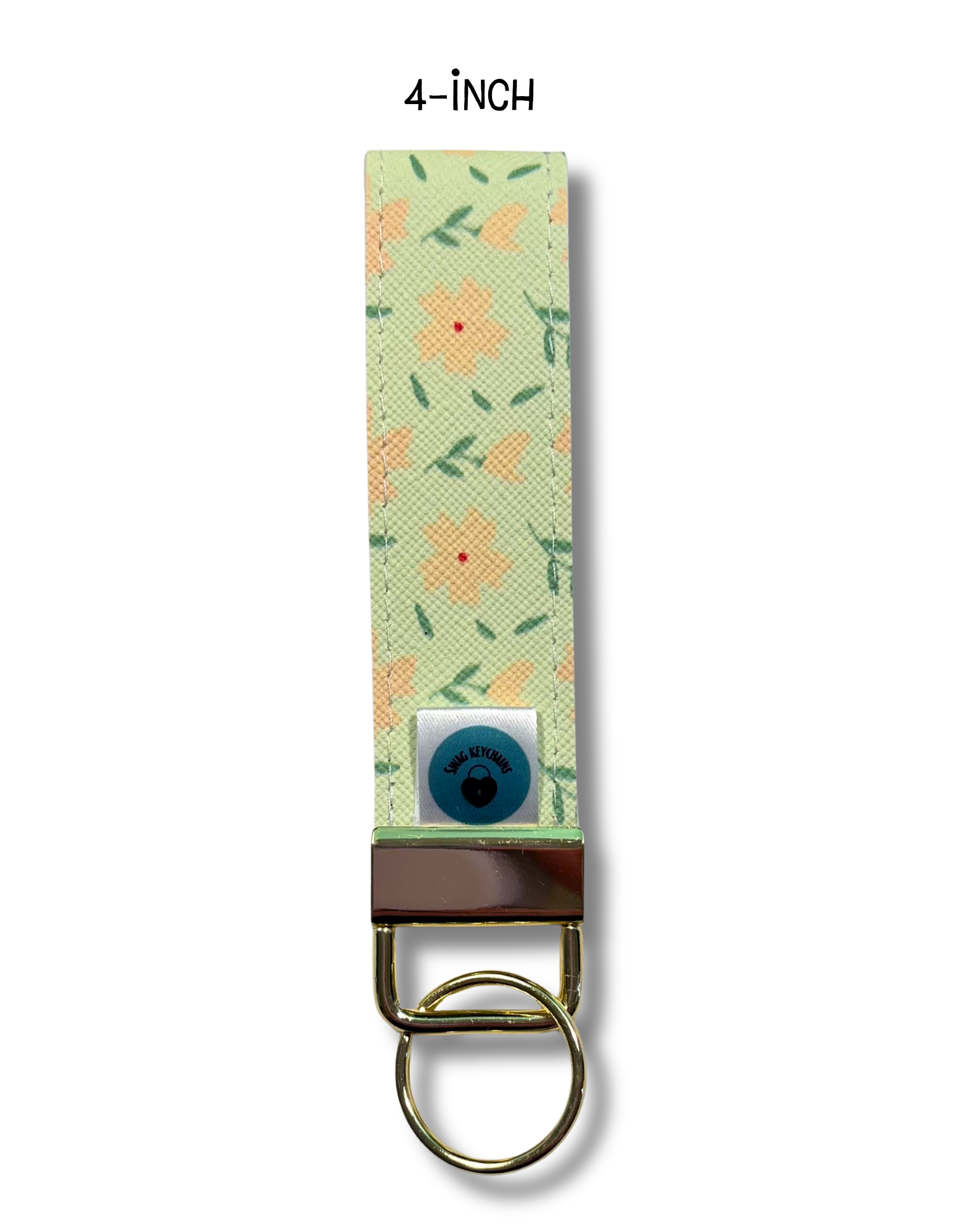 Wristlet-Faux Leather: Spring Flowers