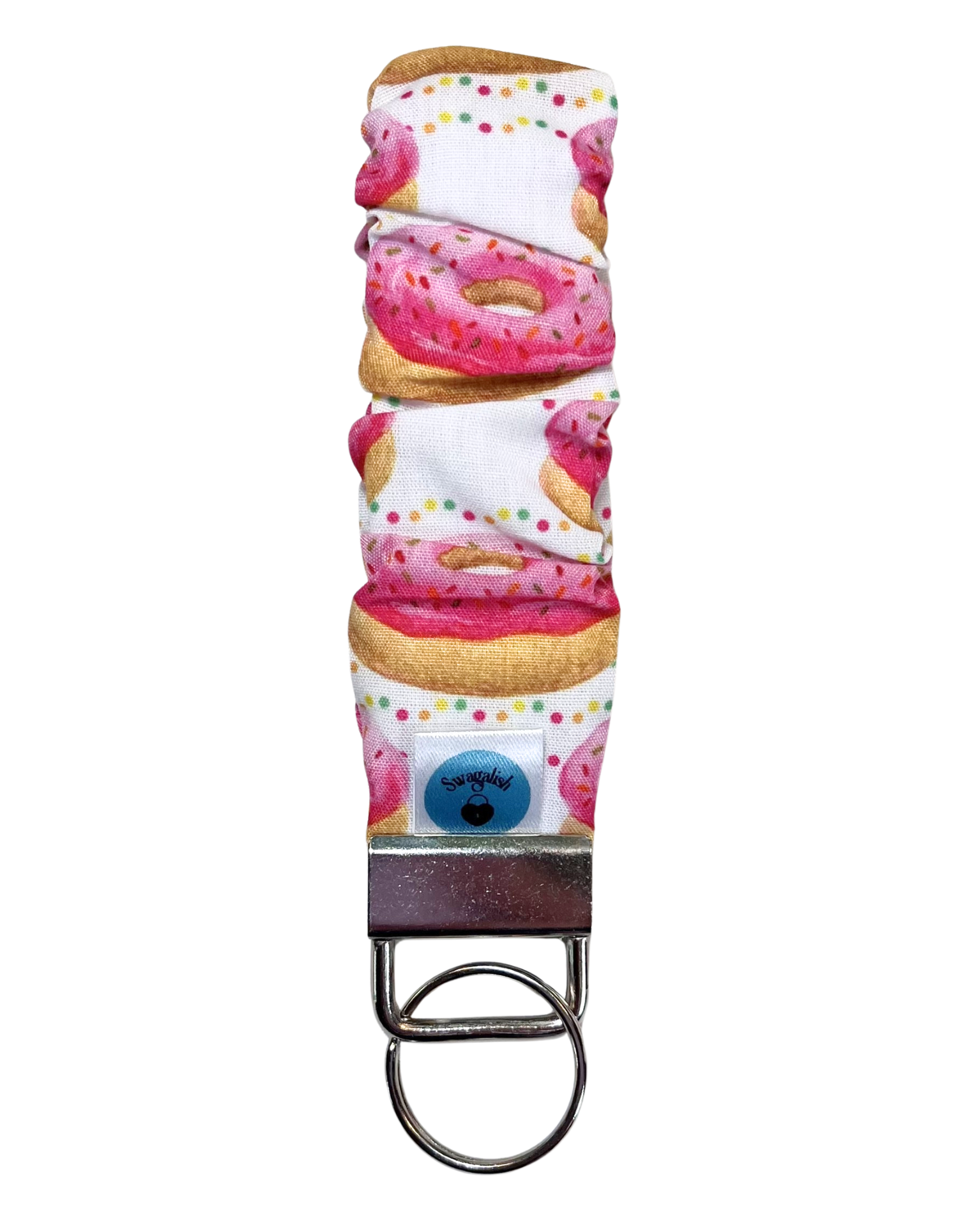 Wristlet-Scrunchie: Donuts in Pink
