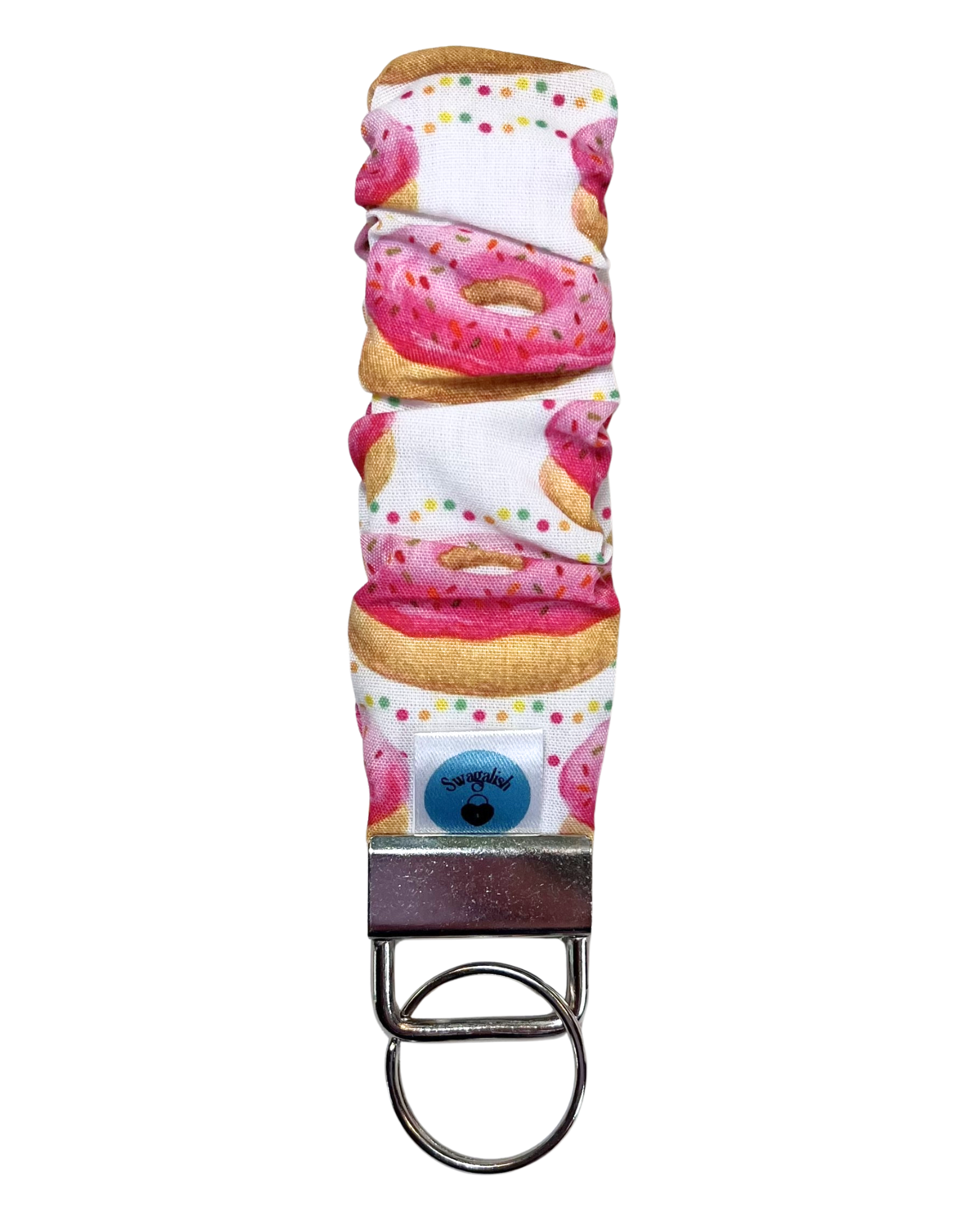 Wristlet-Scrunchie: Donuts in Pink