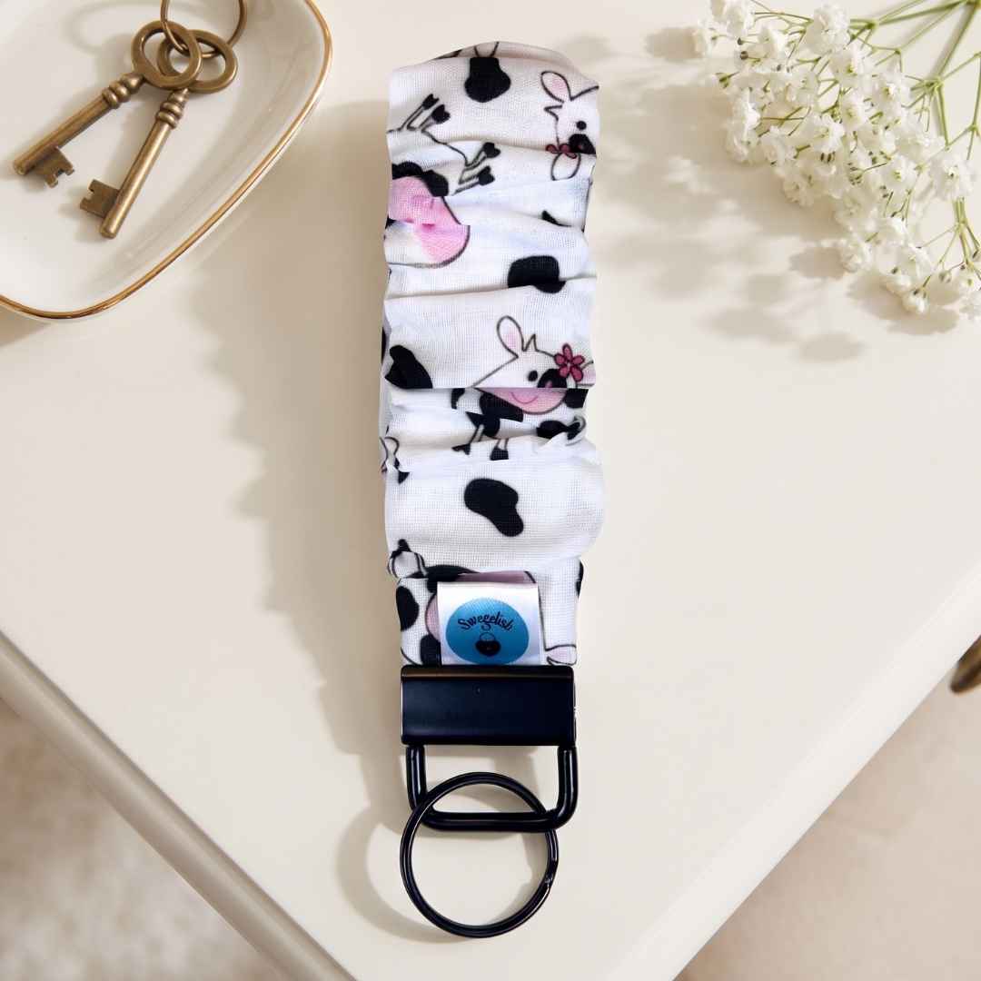 Wristlet-Scrunchie: Cows
