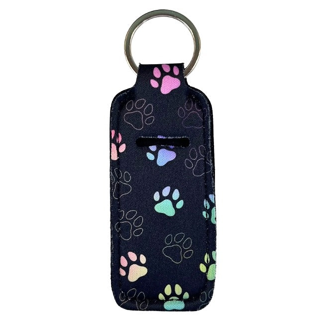 Lip Gloss Holder: Paws in Black