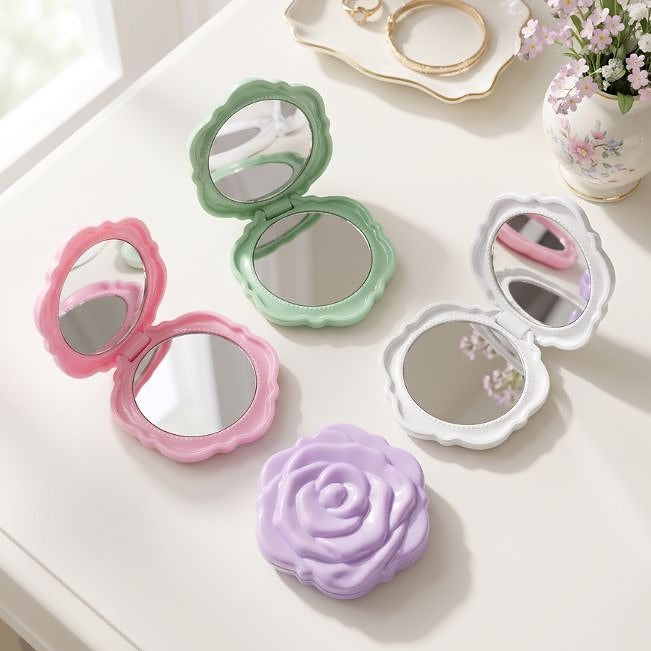 Flower Compact Mirror