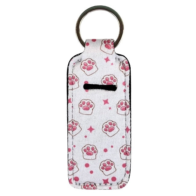 Lip Gloss Holder: Paws in White
