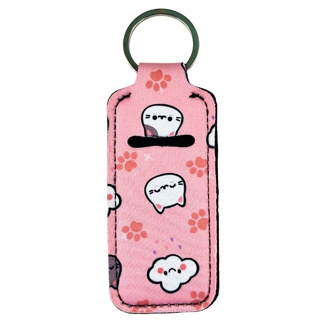 Lip Gloss Holder: Cats in Pink