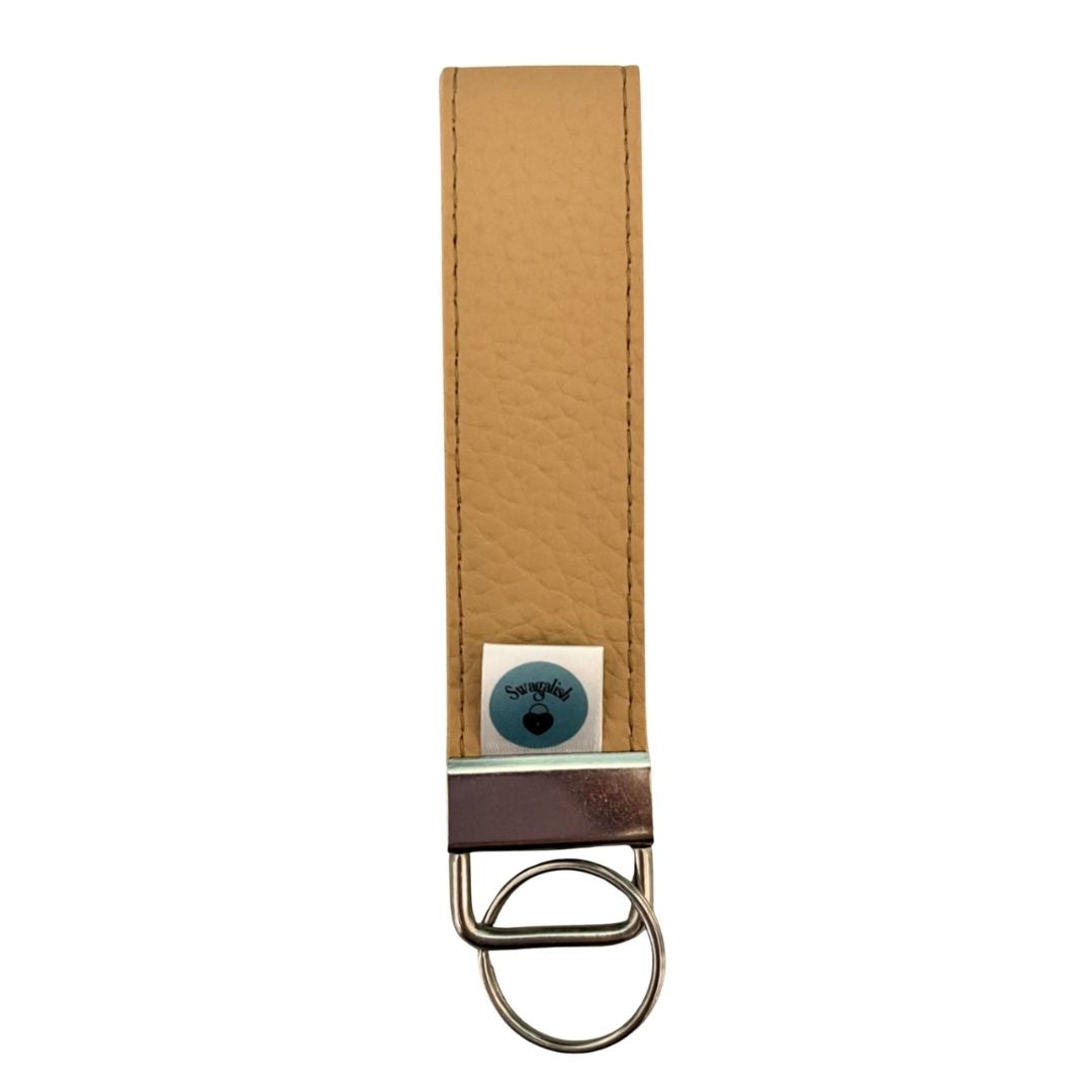 Wristlet-Faux Leather: Carmel