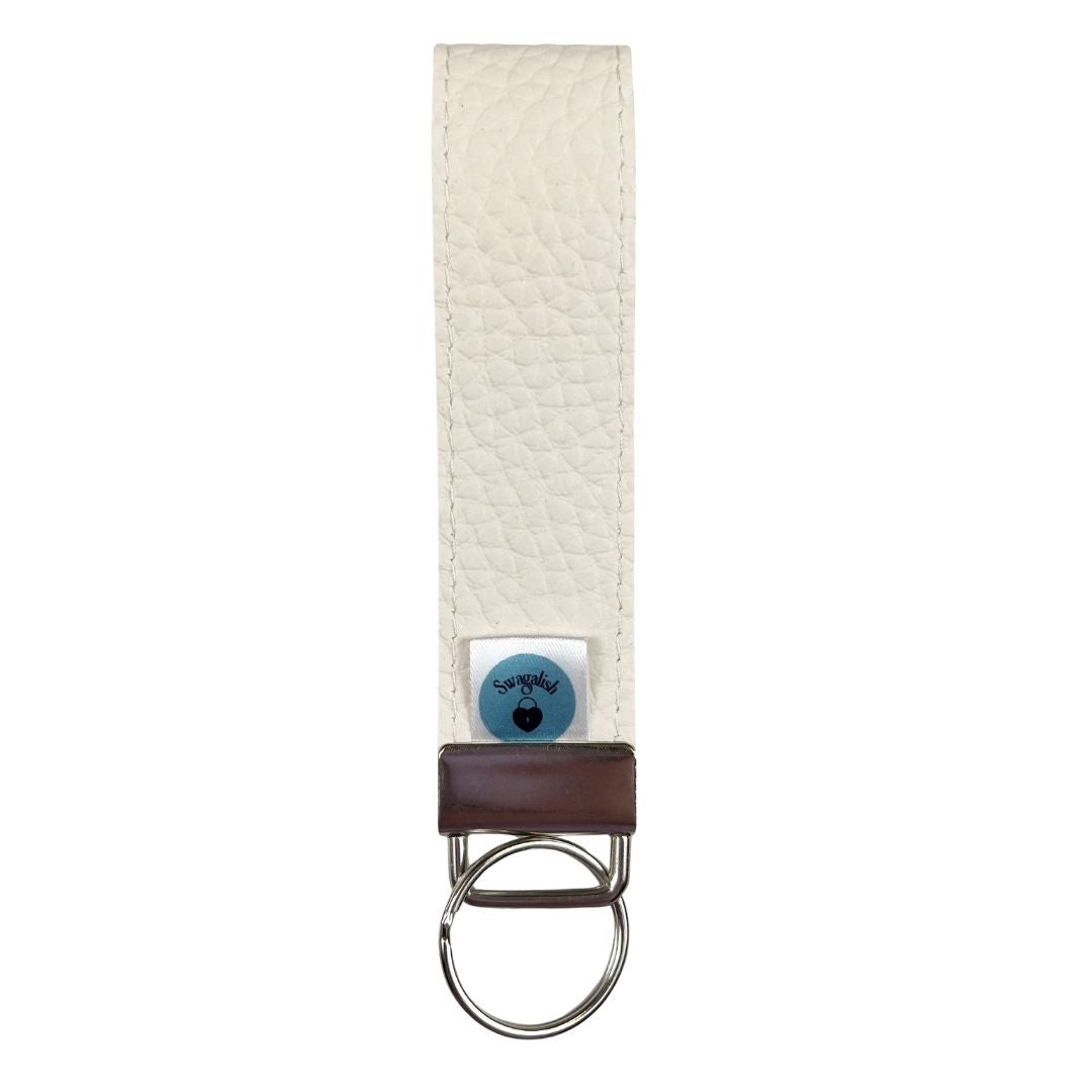 Wristlet-Faux Leather: Ivory
