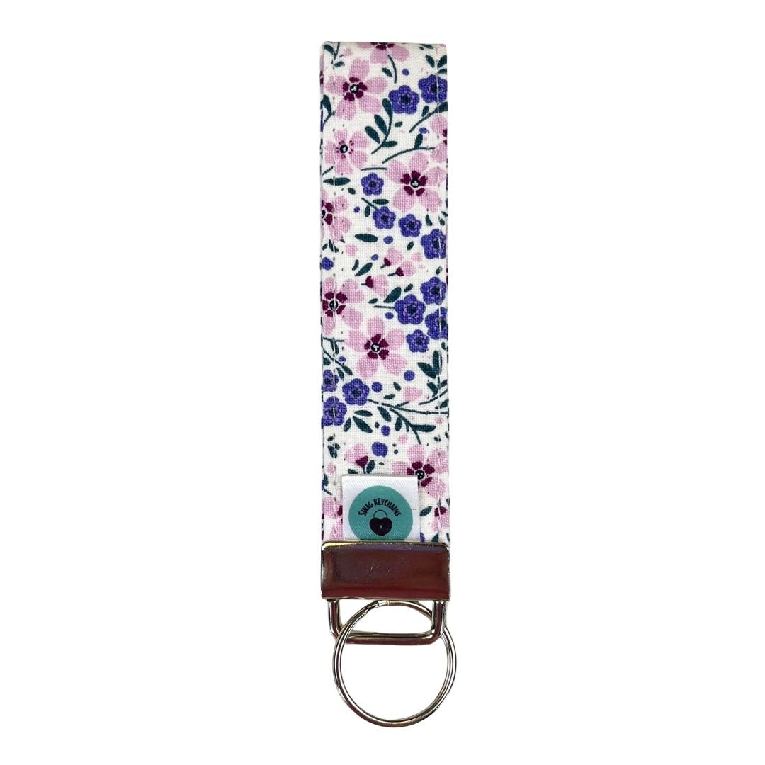 Wristlet-Strap: Flowers in Purple