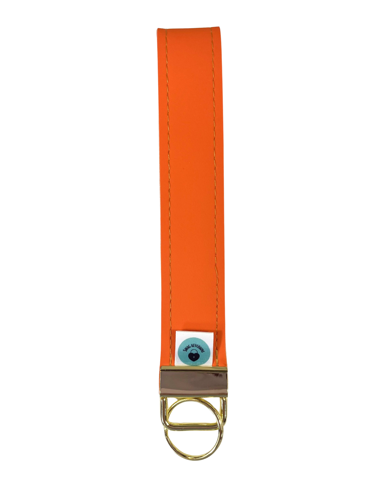 Wristlet-Faux Leather: Orange