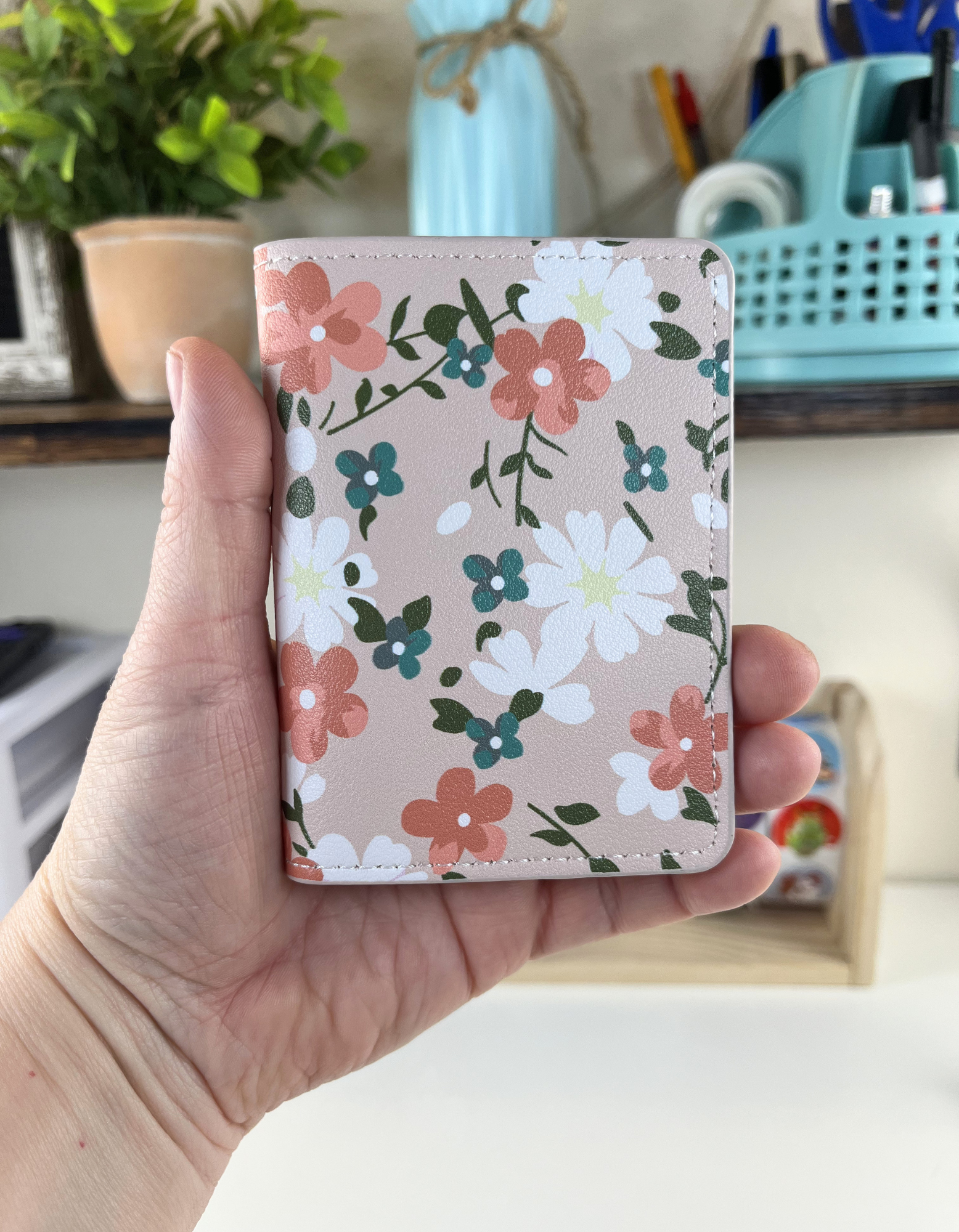 Cardholder Wallet: Peach Blossom