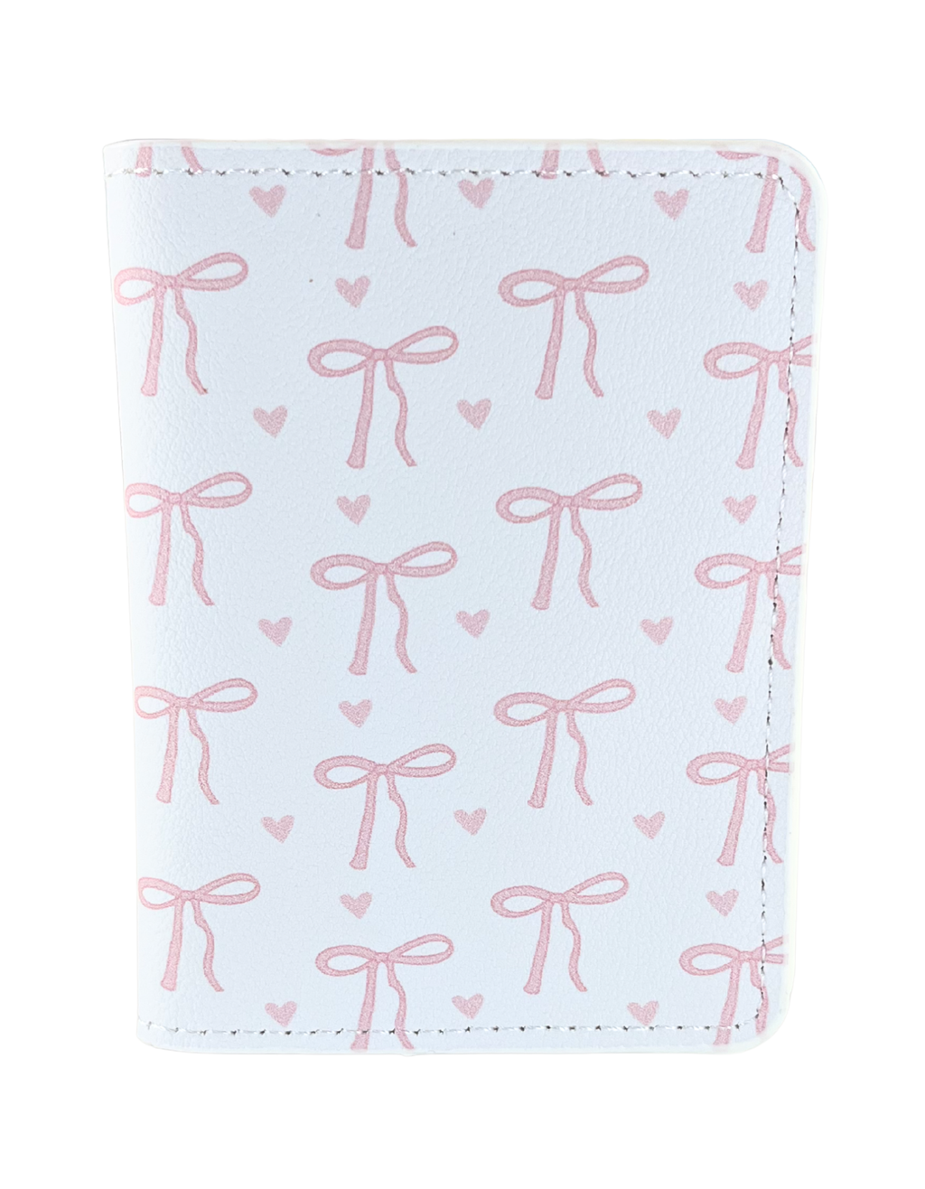Cardholder Wallet: Bows in Pink Blush