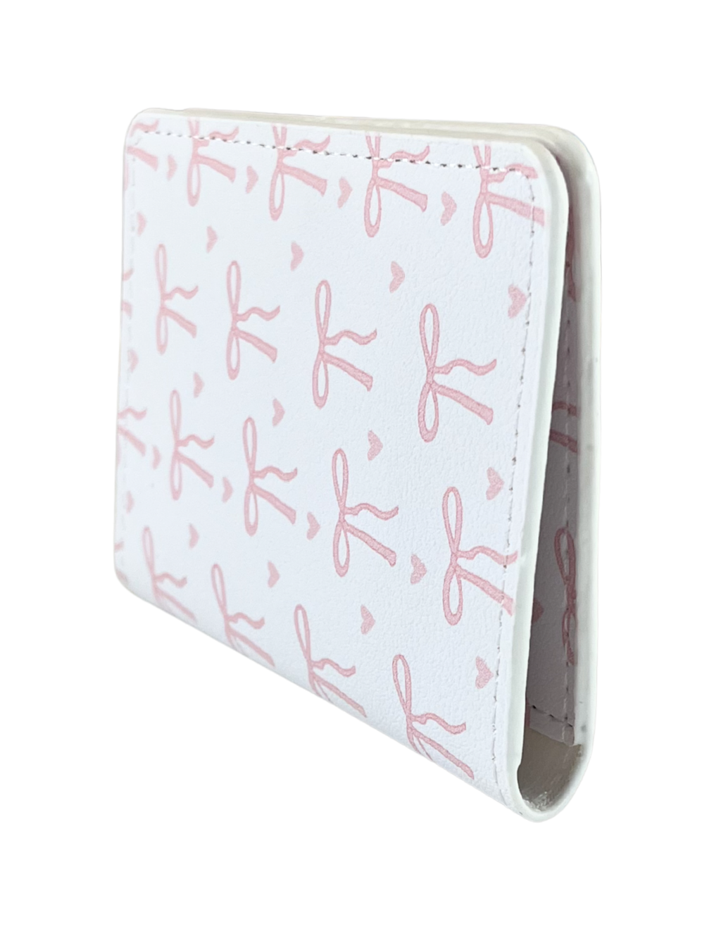 Cardholder Wallet: Bows in Pink Blush