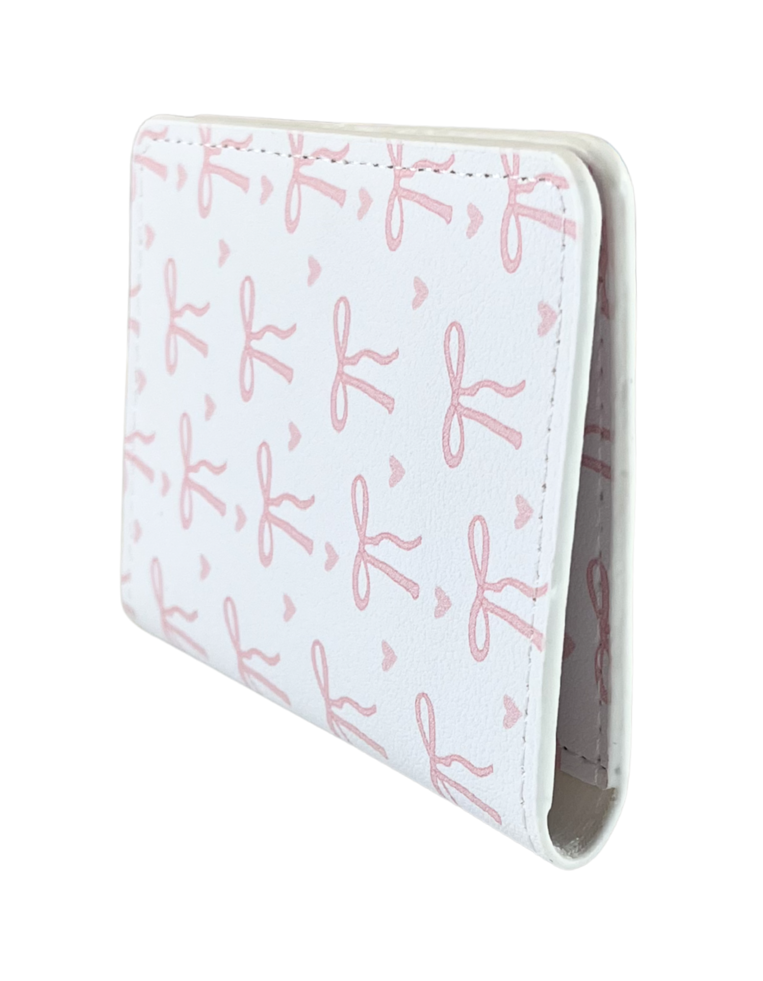 Cardholder Wallet: Bows in Pink Blush