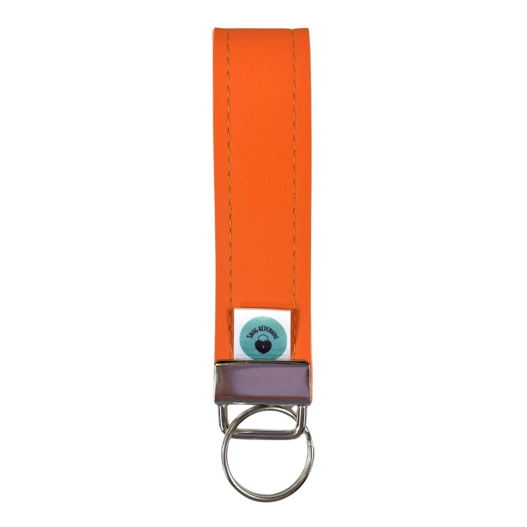 Wristlet-Faux Leather: Orange