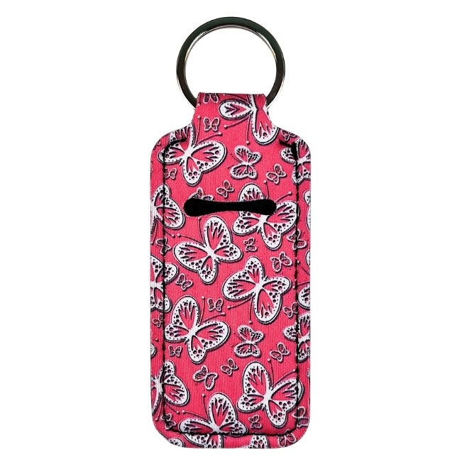 Lip Gloss Holder: Butterflies in Pink
