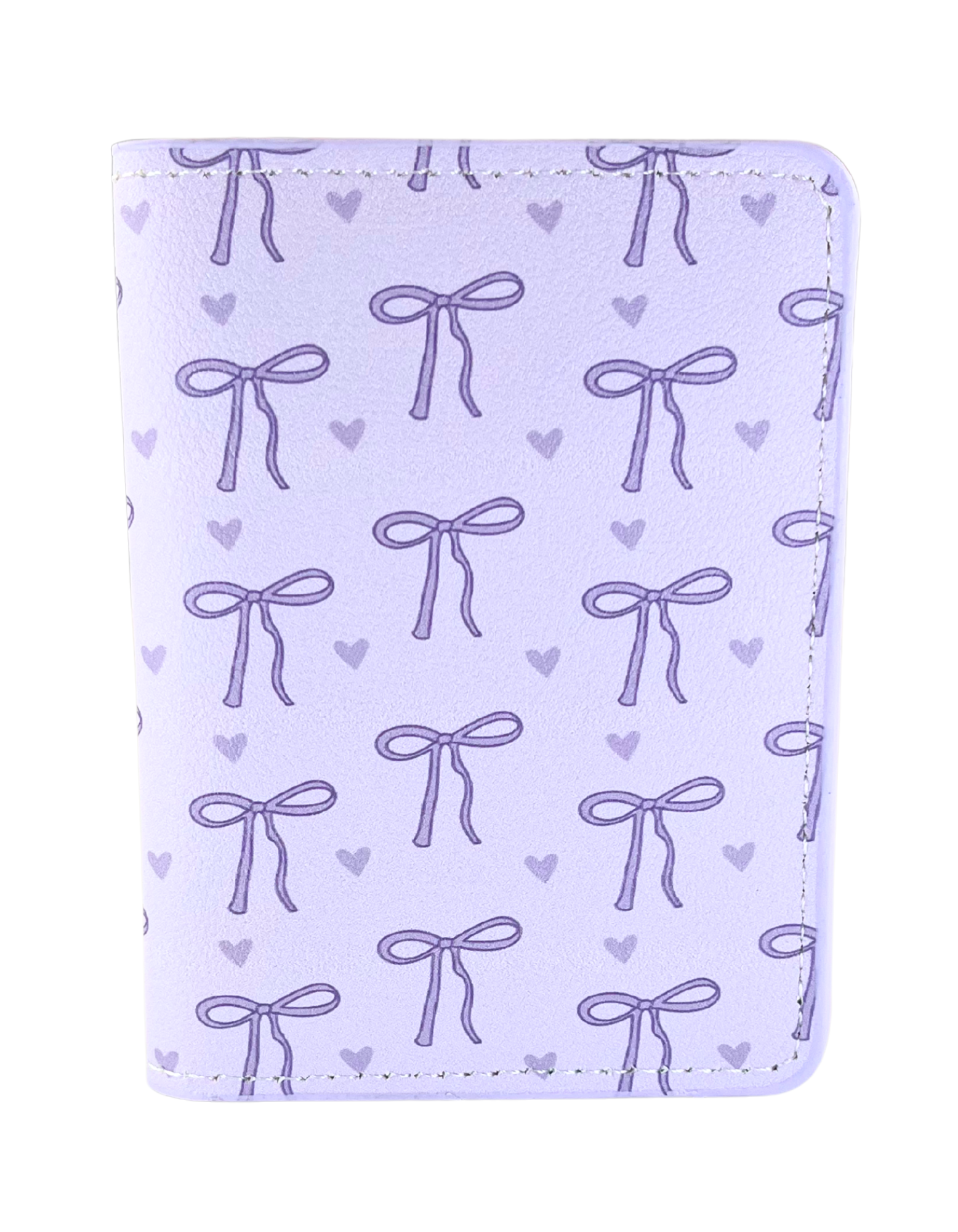 Cardholder Wallet: Bows in Lavender