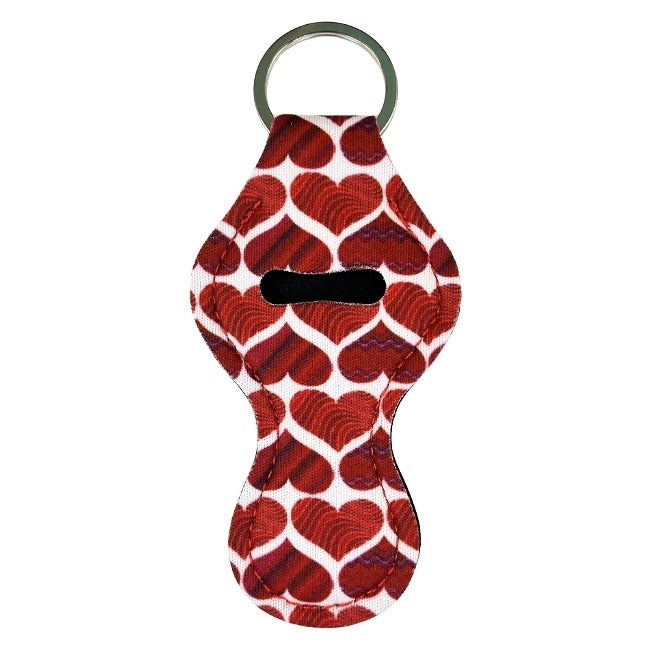 Lip Gloss Holder: Hearts in Red