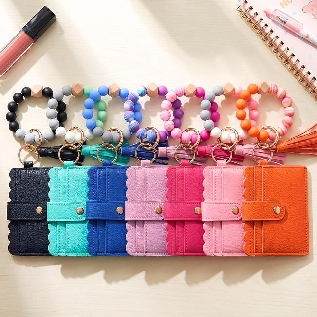 Cardholder: Beaded Wristlet Set