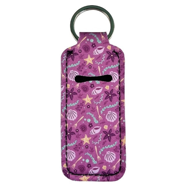 Lip Gloss Holder: Ocean Shells in Plum
