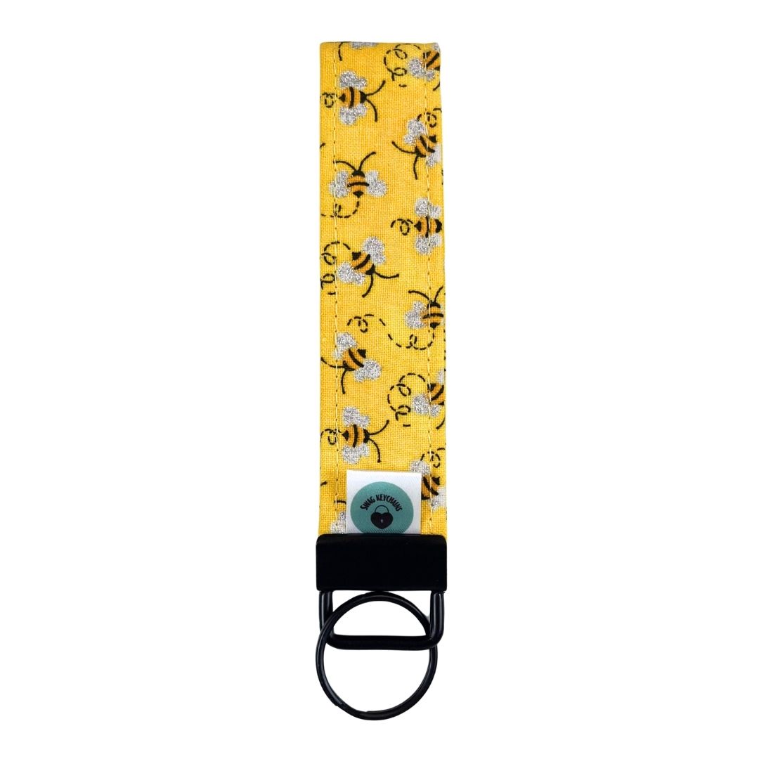 Wristlet-Strap: Bees in Yellow