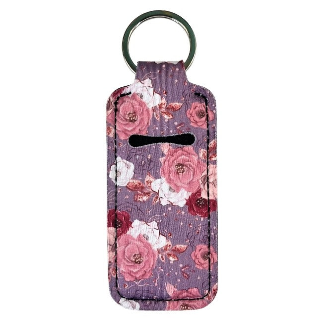 Lip Gloss Holder: Roses in Plum