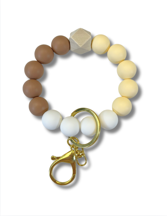 Wristlet-Beaded: Carmel