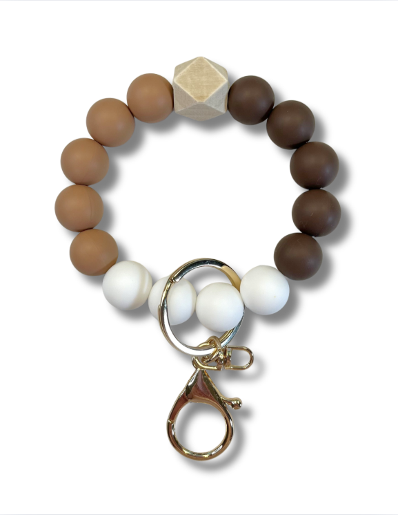 Wristlet-Beaded: Milk Chocolate