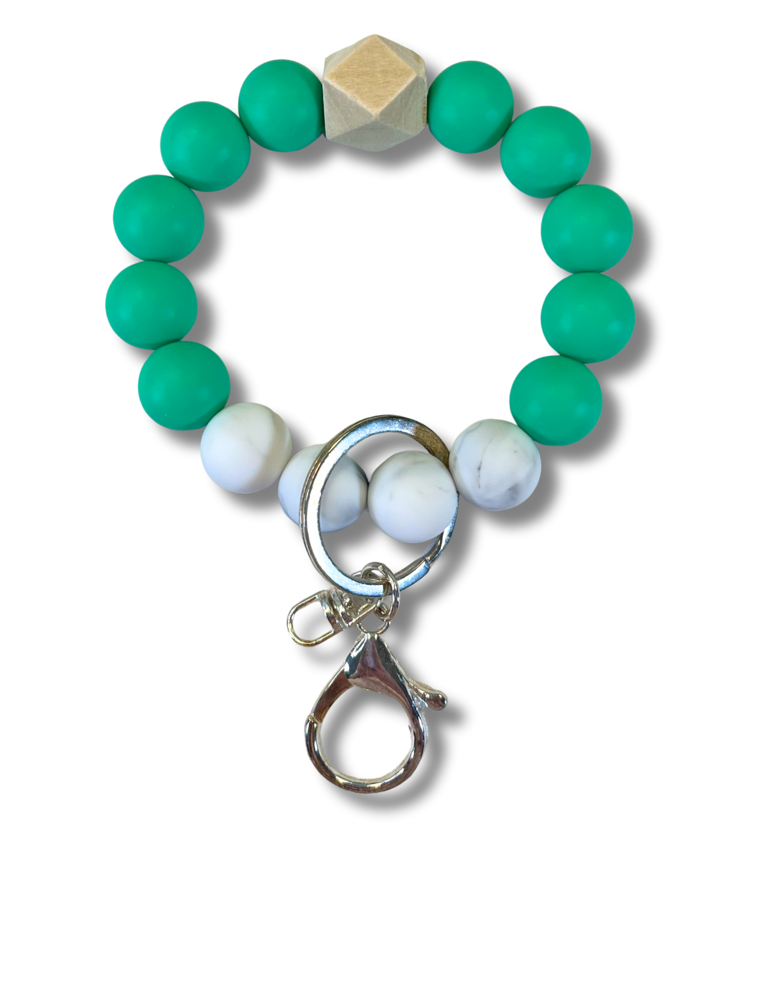 Beaded Wristlet: Green