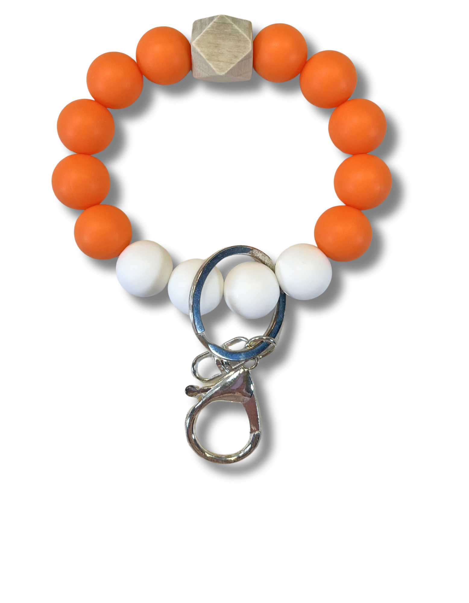 Beaded Wristlet: Orange