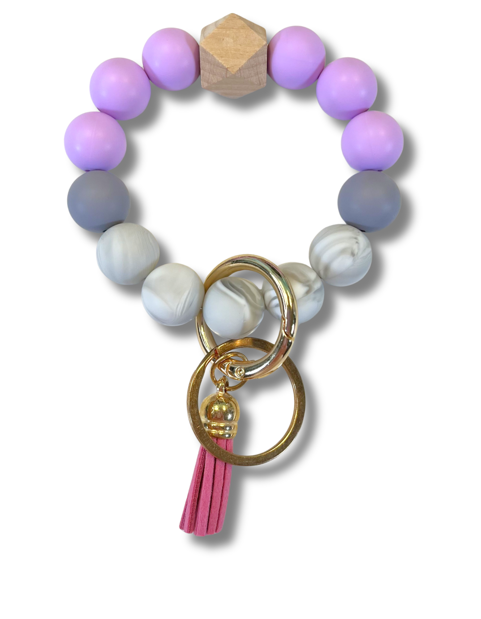Beaded Wristlet: Purple Lilac