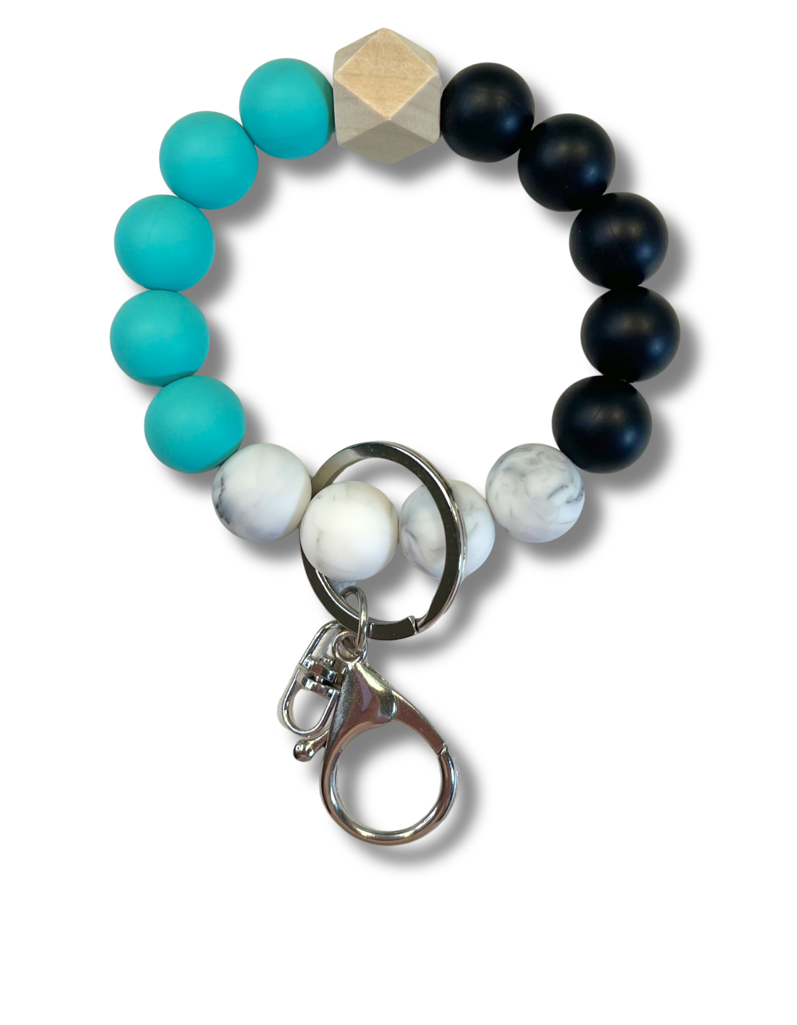 Beaded Wristlet: Teal