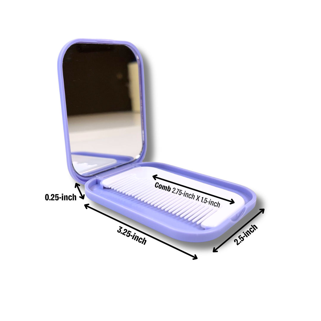 Beauty: Compact Mirror/Comb Combo