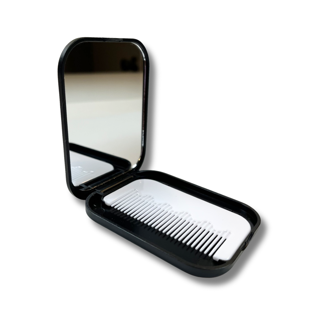 Beauty: Compact Mirror/Comb Combo