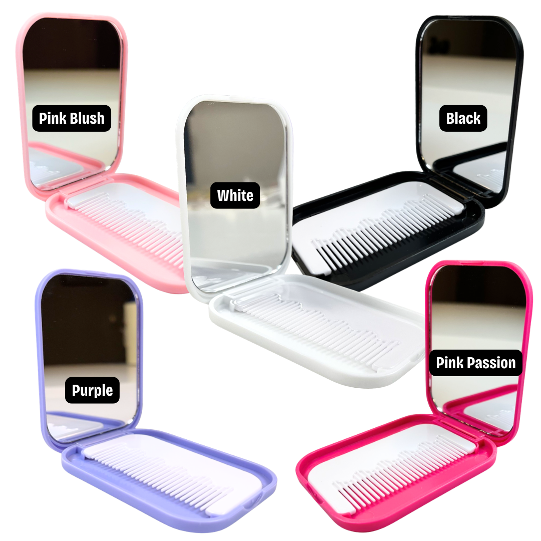 Beauty: Compact Mirror/Comb Combo