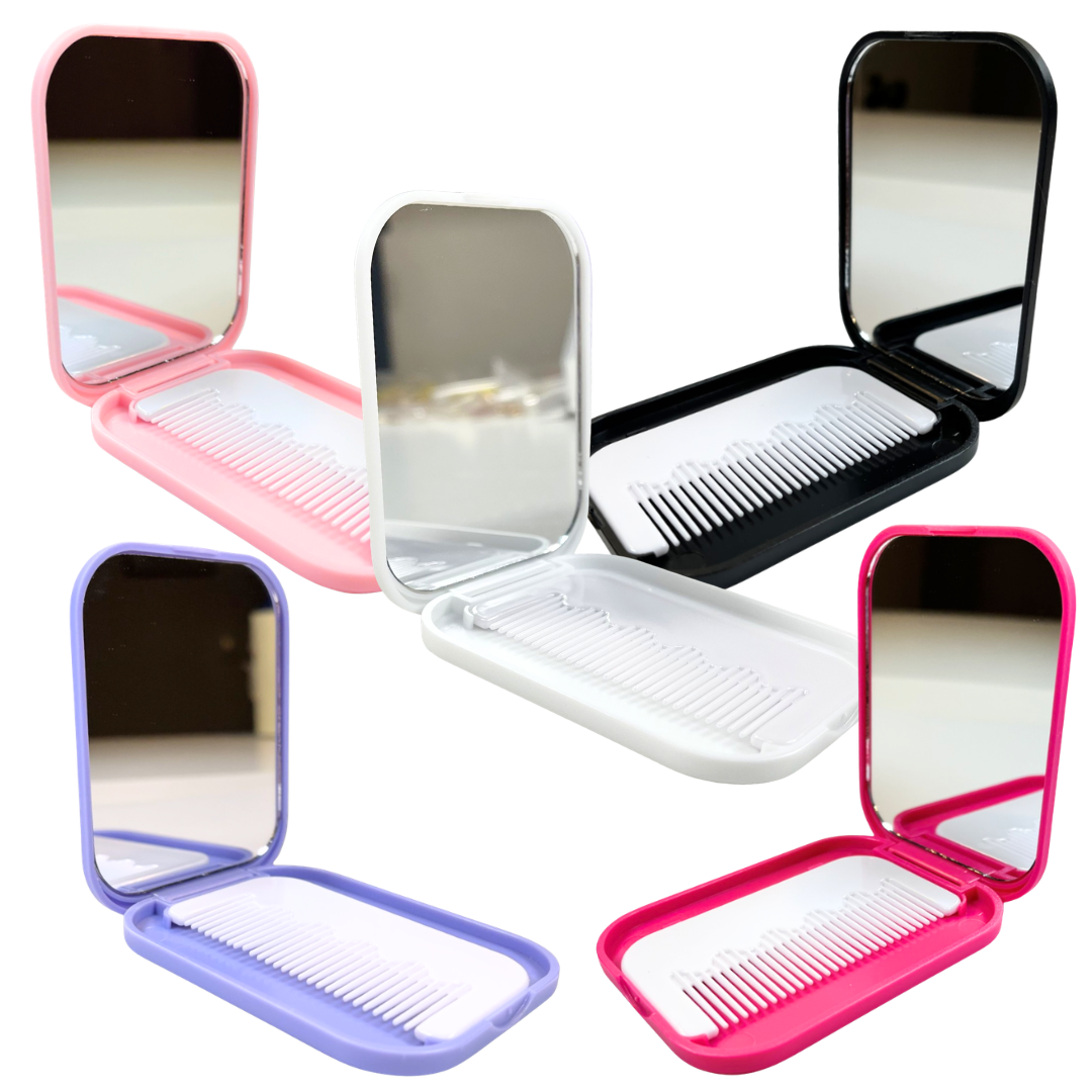 Beauty: Compact Mirror/Comb Combo