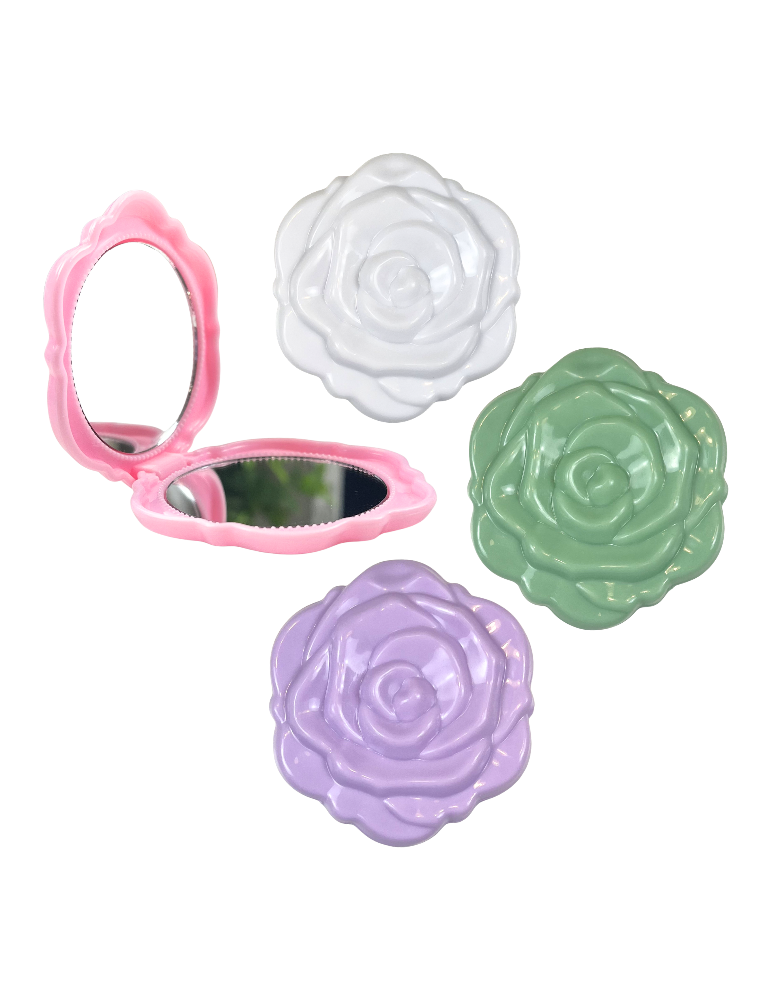 Beauty: Flower Compact Mirror