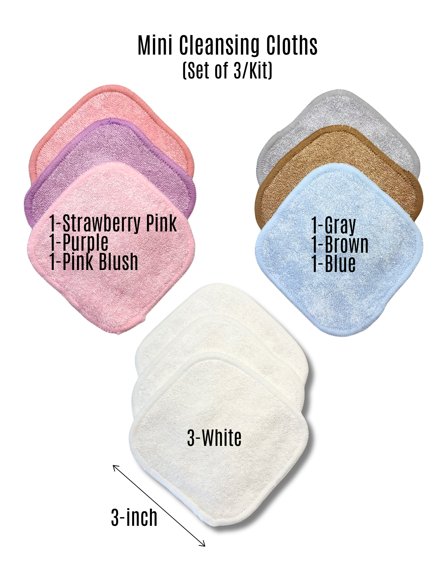 8-Piece Mini Refillable Cleansing Kit