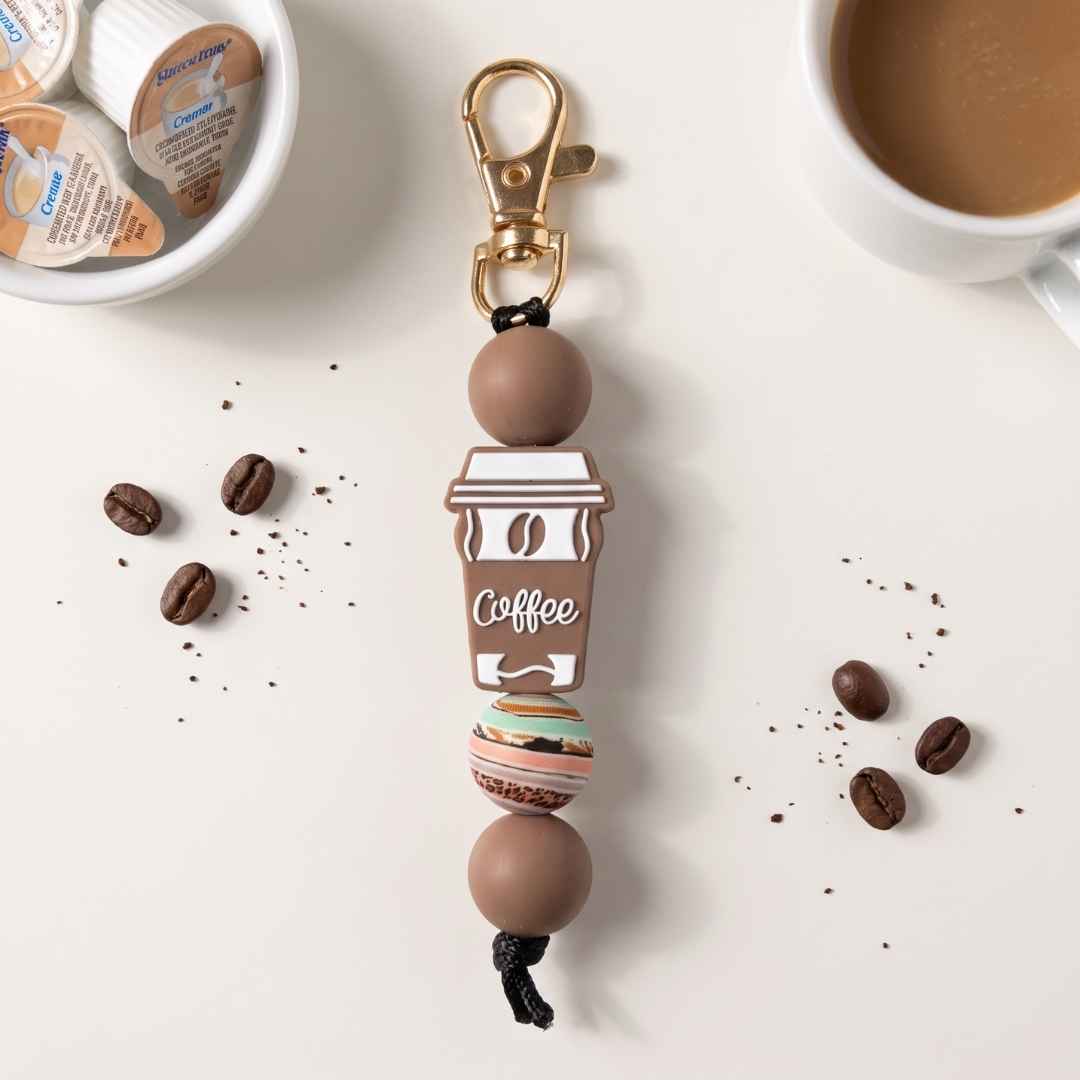 Charm: Beaded Coffee