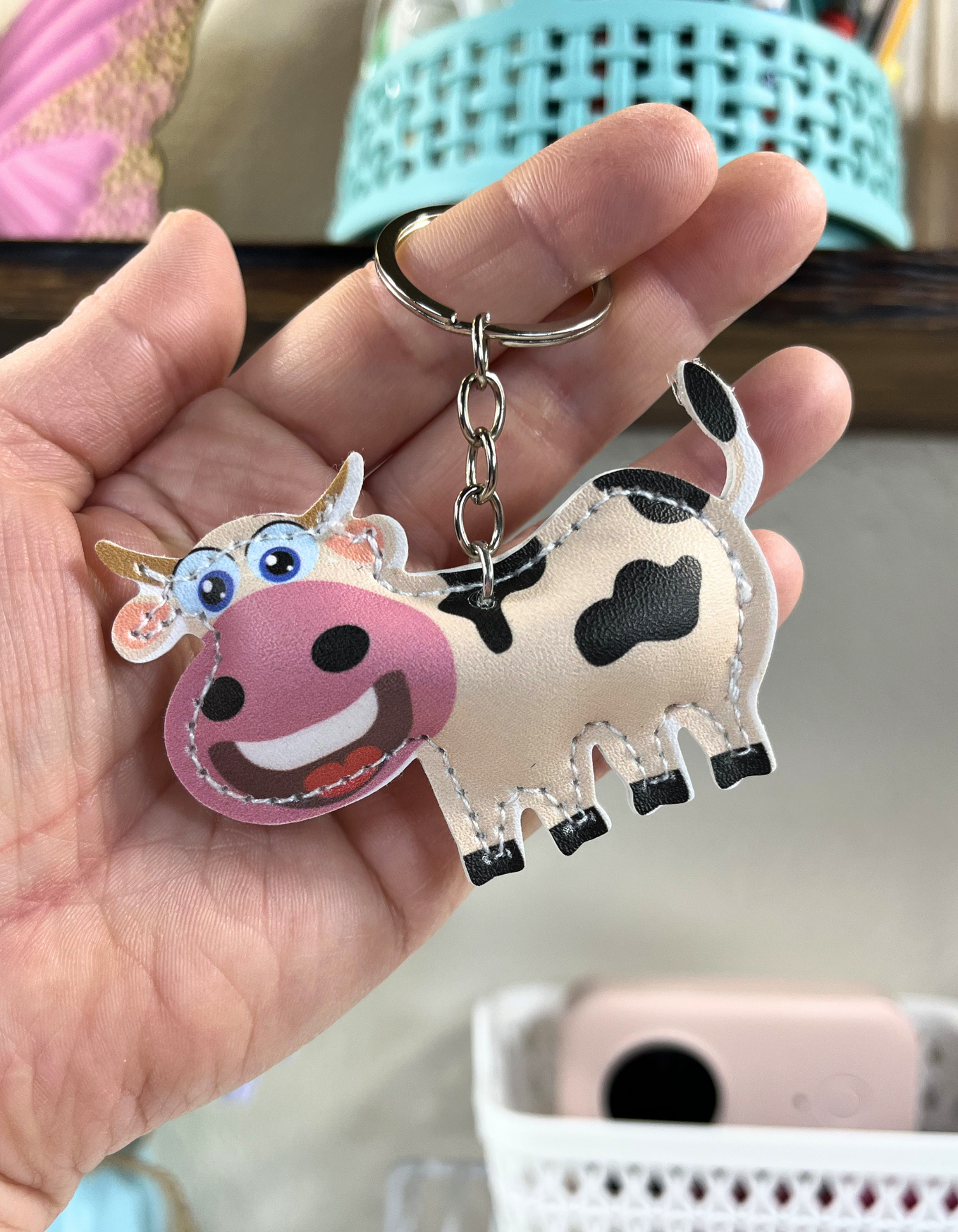Keychain Charm: Cow