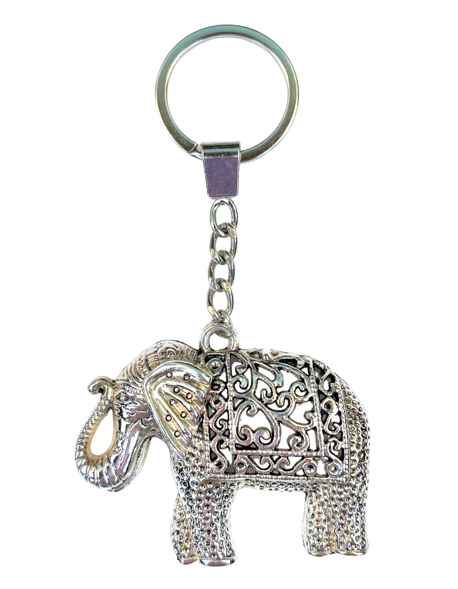 Charm: Embossed Elephant