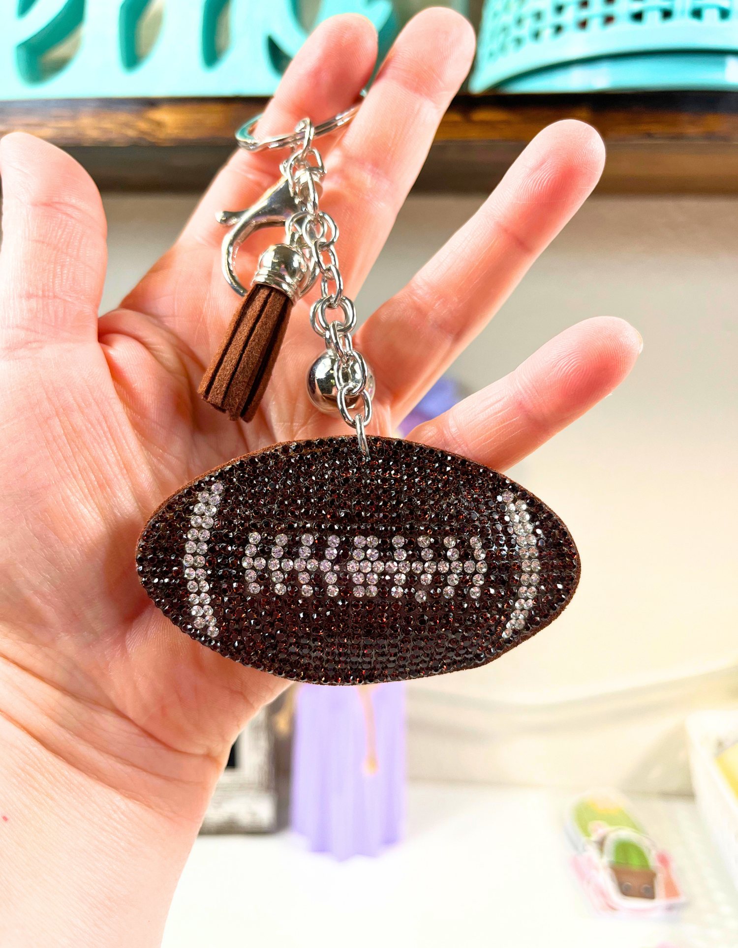 Charm: Rhinestone Football