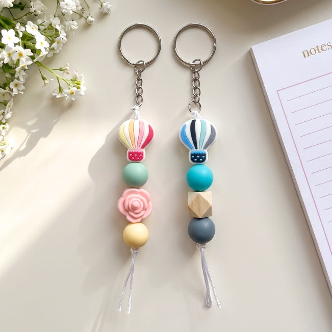 Charm: Beaded Hot Air Balloons
