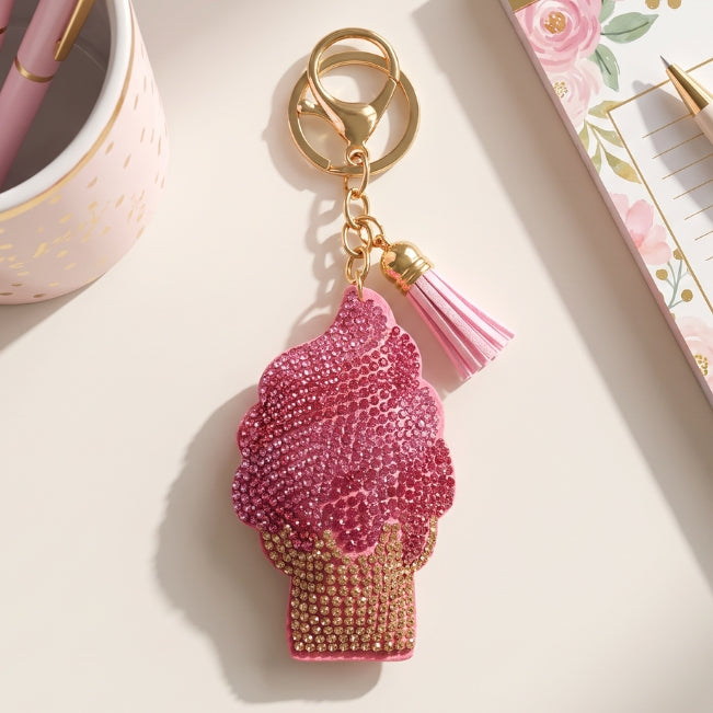 Charm: Rhinestone Ice Cream Cone
