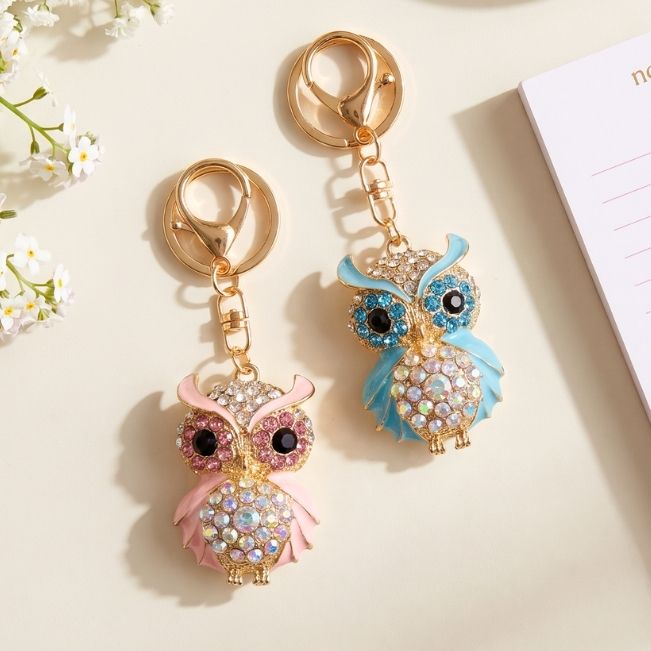 Charm: Rhinestone Owl