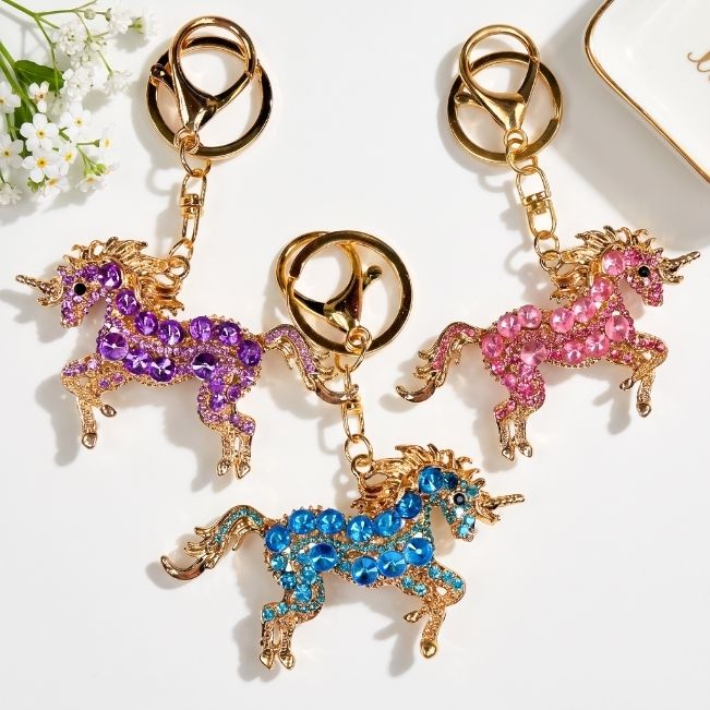 Charm: Rhinestone Unicorns