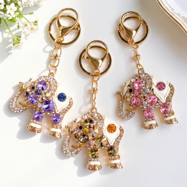 Charm: Bejeweled Elephants