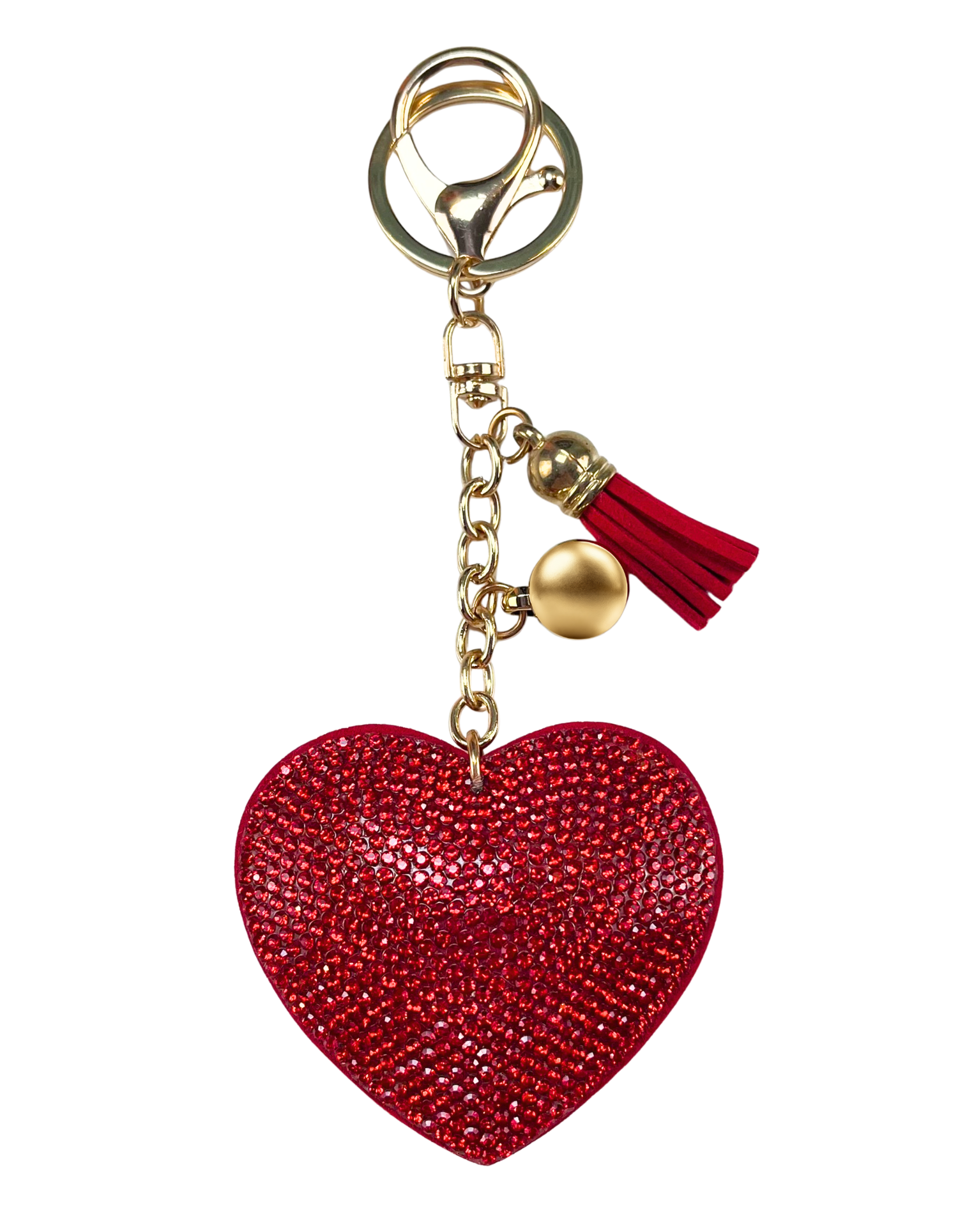 Charm: Rhinestone Hearts