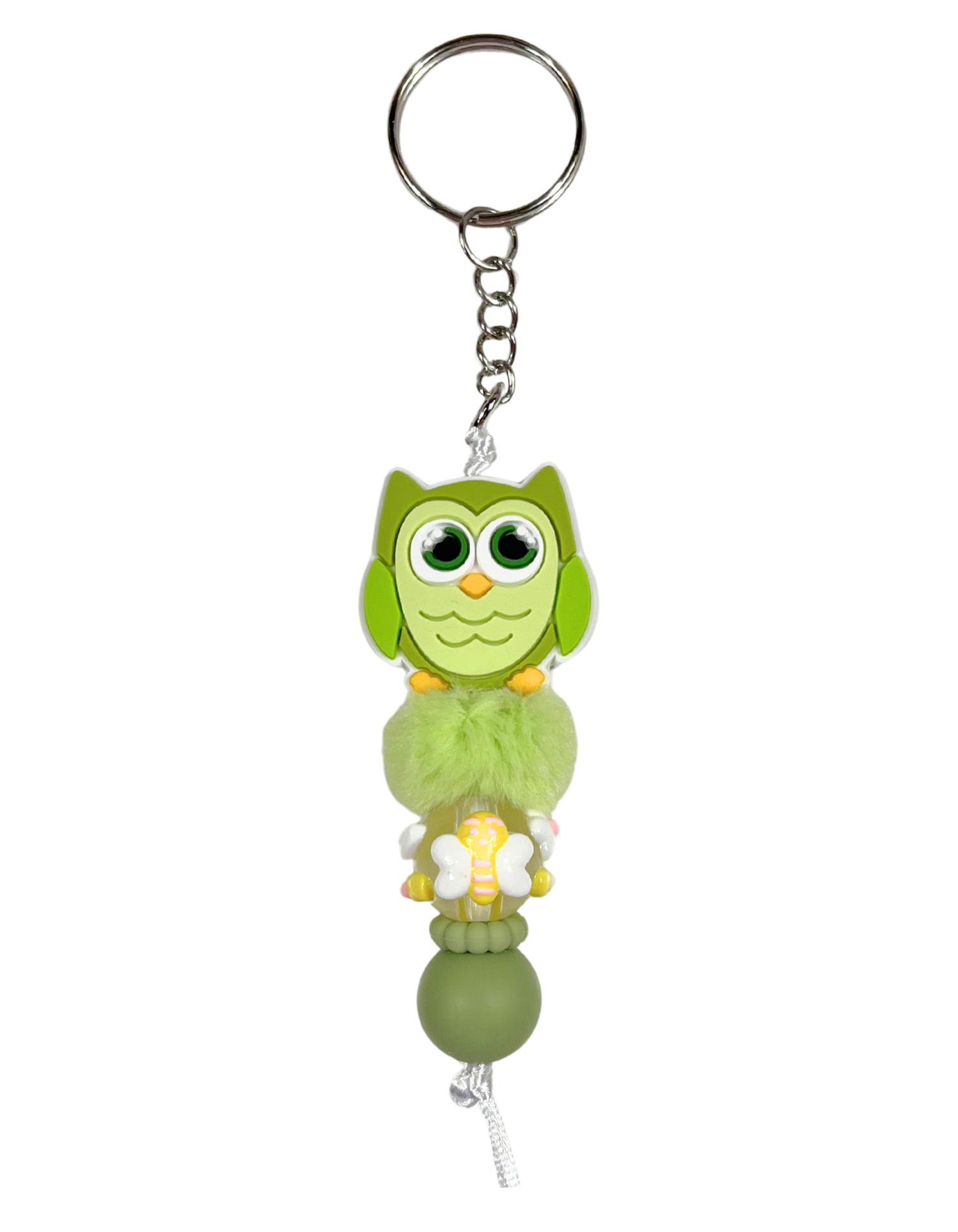 Charm: Beaded Owls II