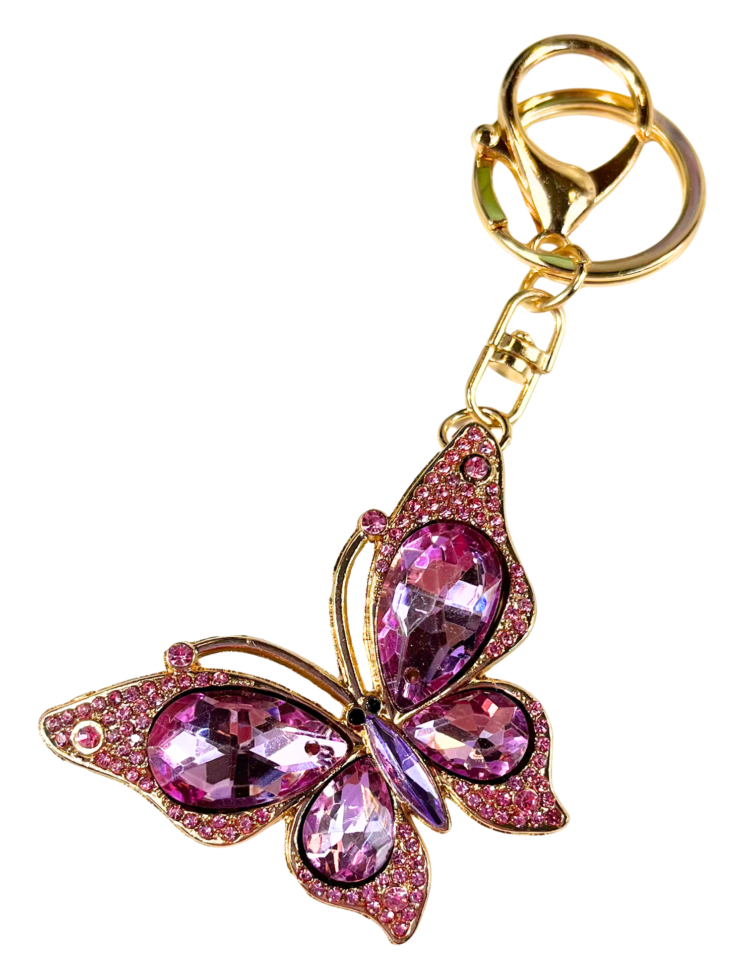 Charm: Rhinestone Butterflies